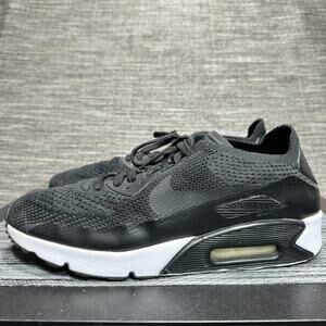 Nike Air Max 90 Ultra Flyknit 2.0 Sneakers Shoes Black 875943-004 - Men's 11.5